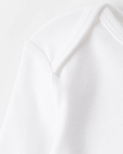 Baby 4-Pack Long-Sleeve Bodysuits - White