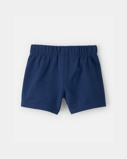 Baby Boy French Terry Shorts - Navy Blue