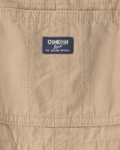 Toddler Boy Canvas Shortall - Khaki