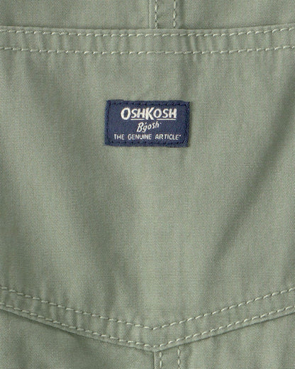 Toddler Boy Canvas Shortall - Olive