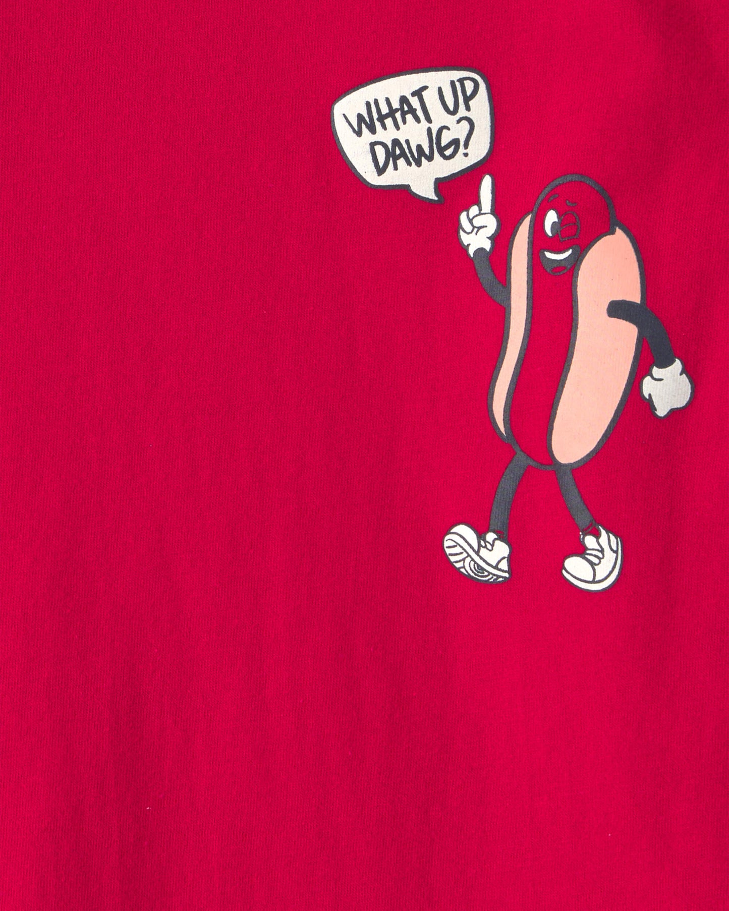 Toddler Boy Hot Dog Graphic Tee - Red