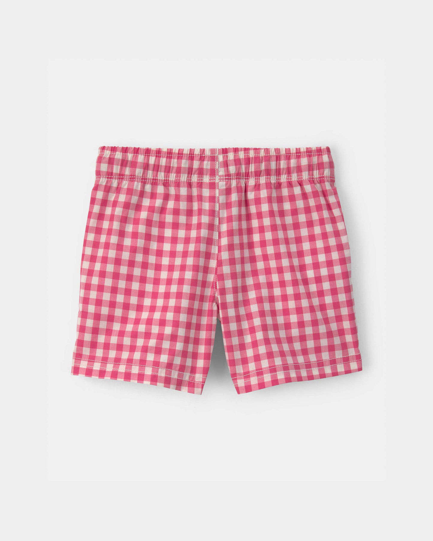 Toddler Boy Gingham Poplin Shorts - Red