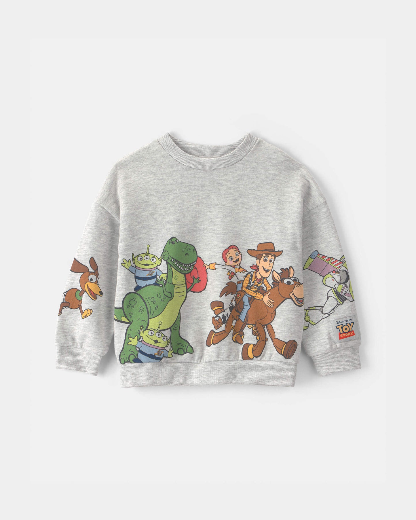 Toddler Boy Pixar© Toy Story French Terry Long-Sleeve Pullover Sweatshirt - Grey