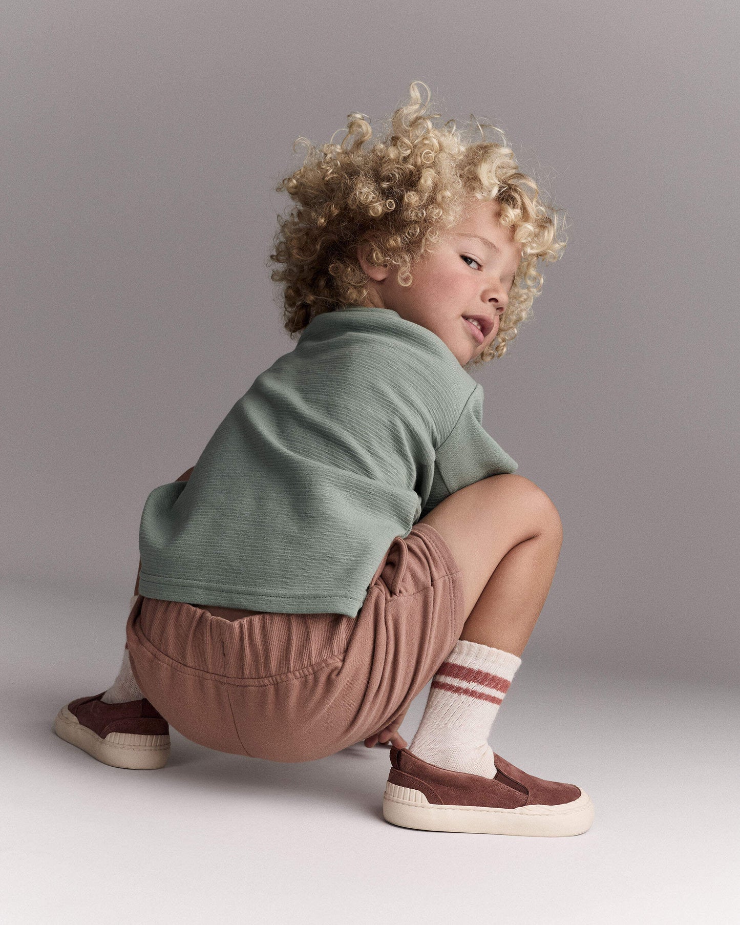 Toddler Boy Henley Tee with Pocket - Sage