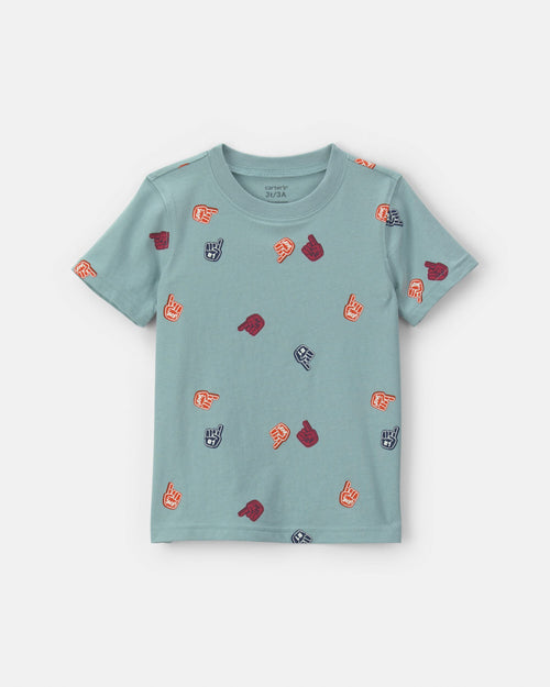Toddler Boy Foam Finger Tee - Blue