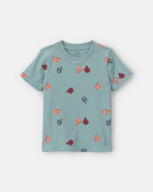 Toddler Boy Foam Finger Tee - Blue